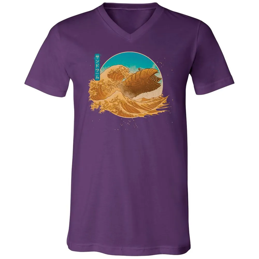 Unisex V-Neck T-Shirt - VXWQQW9Z - Team Purple - 9
