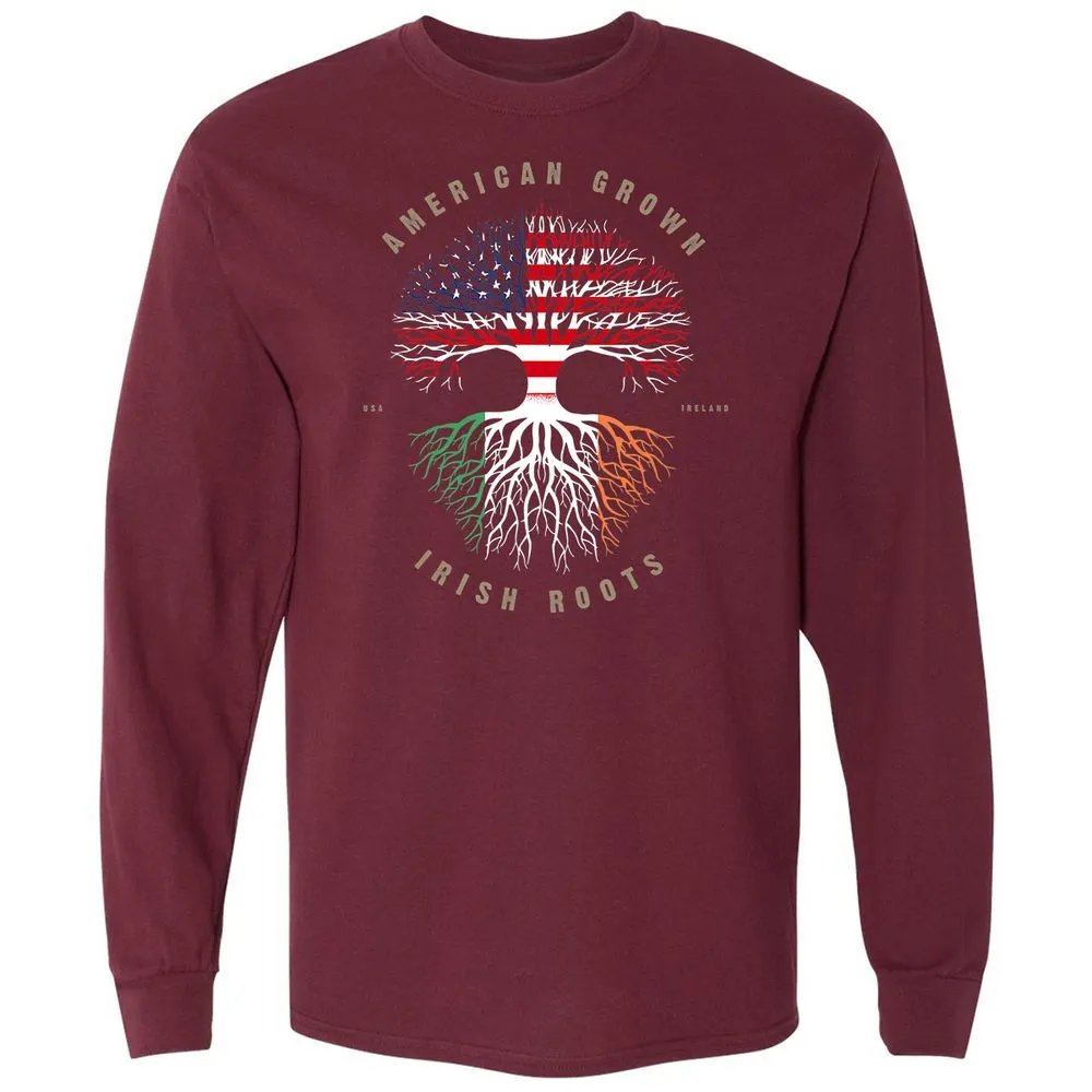 Long Sleeve T-Shirt - C7JQGKV8 - Maroon - 11