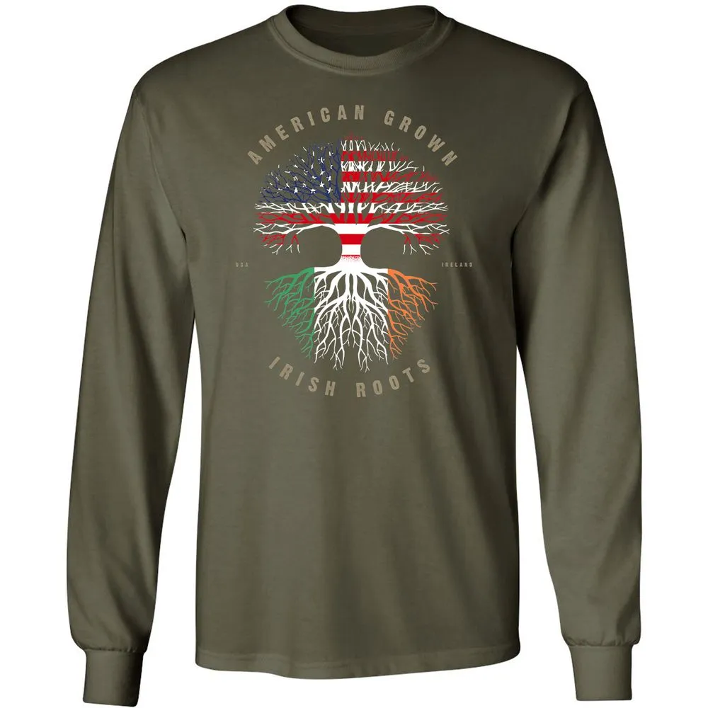 Long Sleeve T-Shirt - C7JQGKV8 - Military Green - 16