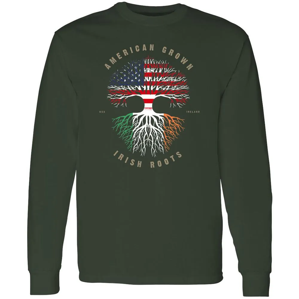 Long Sleeve T-Shirt - C7JQGKV8 - Forest Green - 4