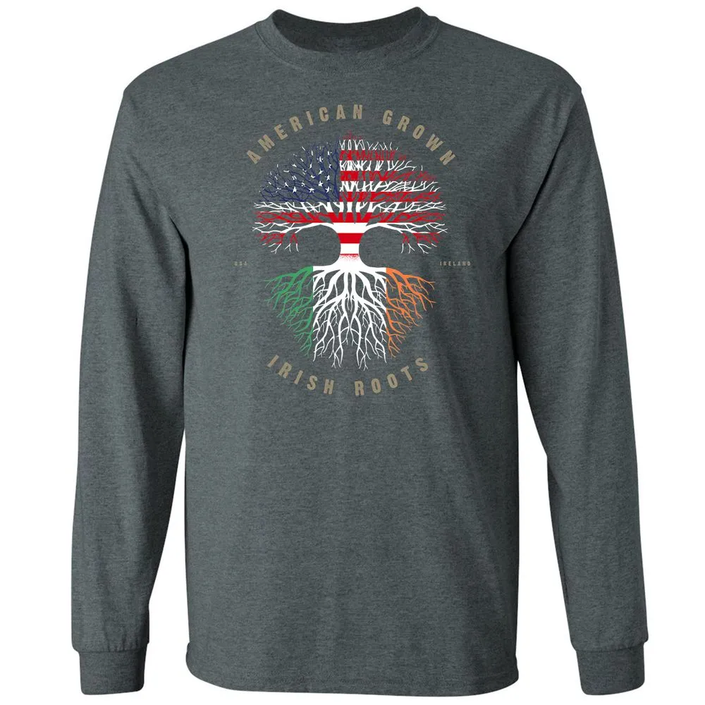 Long Sleeve T-Shirt - C7JQGKV8 - Dark Heather - 15