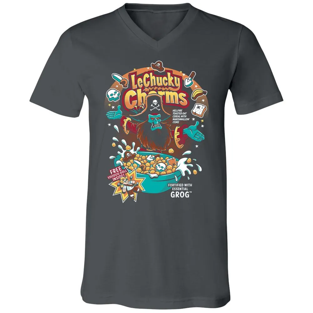 Unisex V-Neck T-Shirt - 8K6ZZV6G - Asphalt - 12