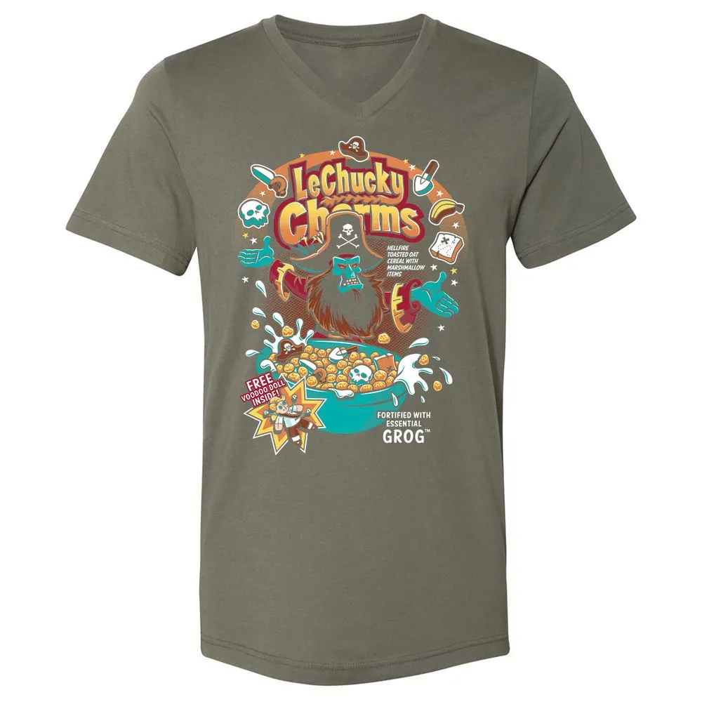 Unisex V-Neck T-Shirt - 8K6ZZV6G - Military Green - 10