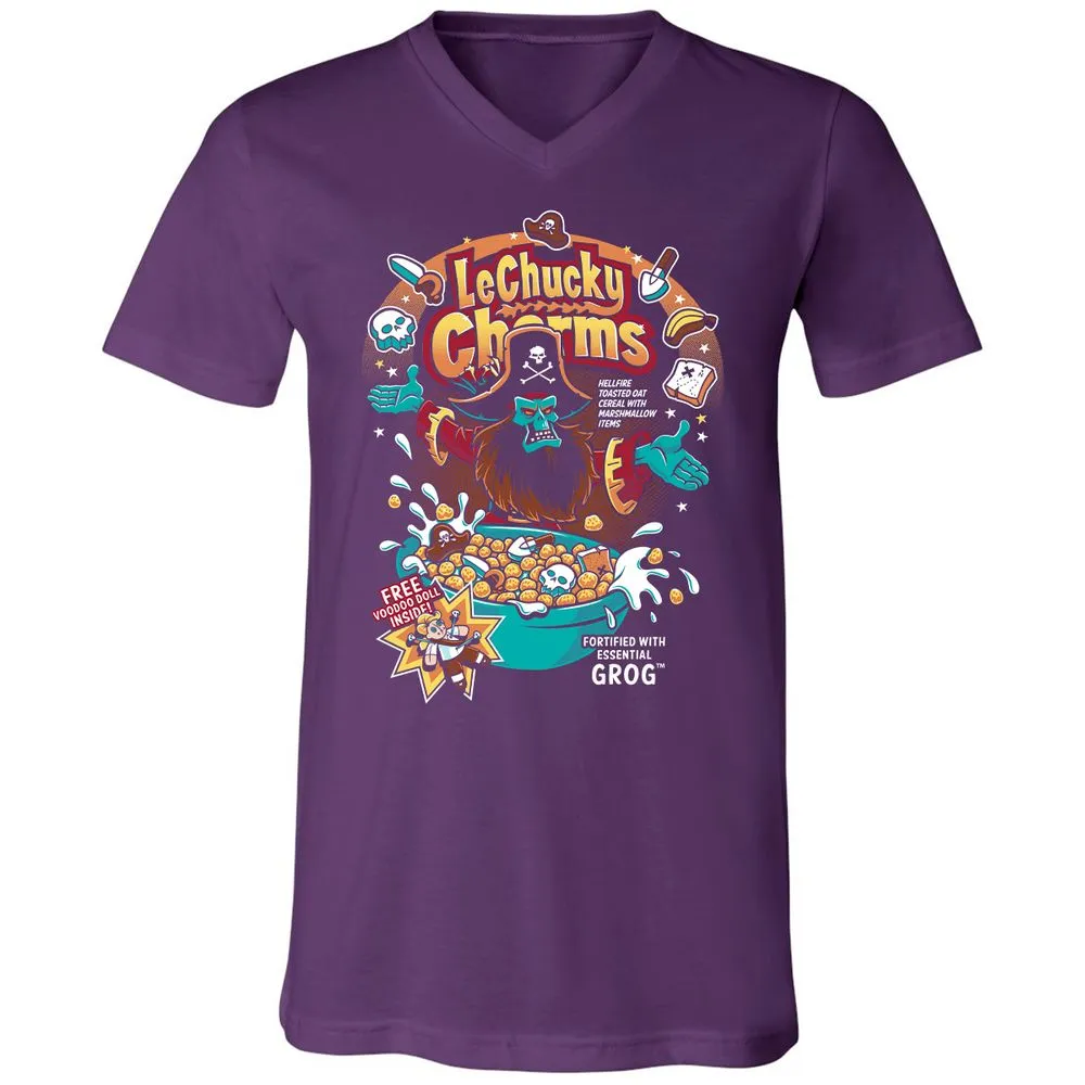 Unisex V-Neck T-Shirt - 8K6ZZV6G - Team Purple - 9