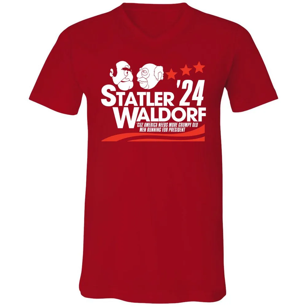 Unisex V-Neck T-Shirt - LYS27YWL - Red - 3