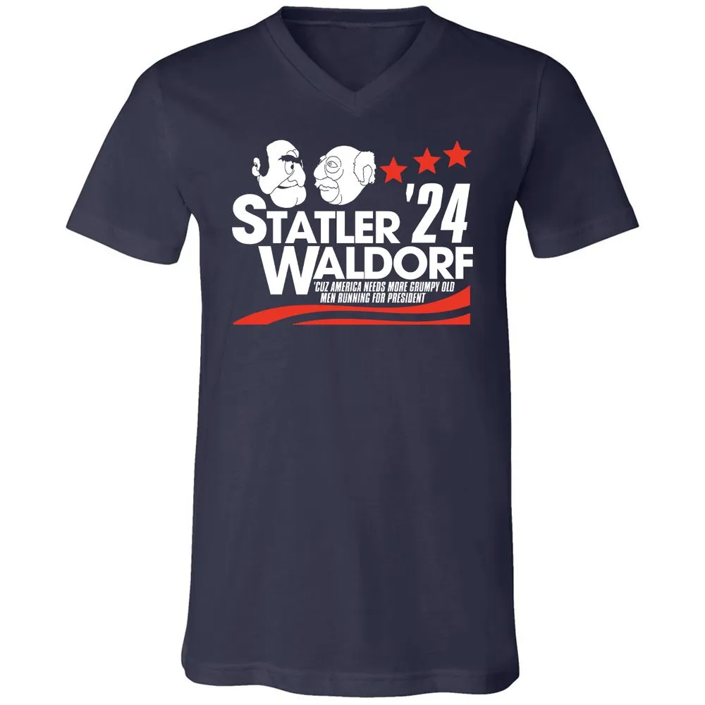 Unisex V-Neck T-Shirt - LYS27YWL - Navy - 2