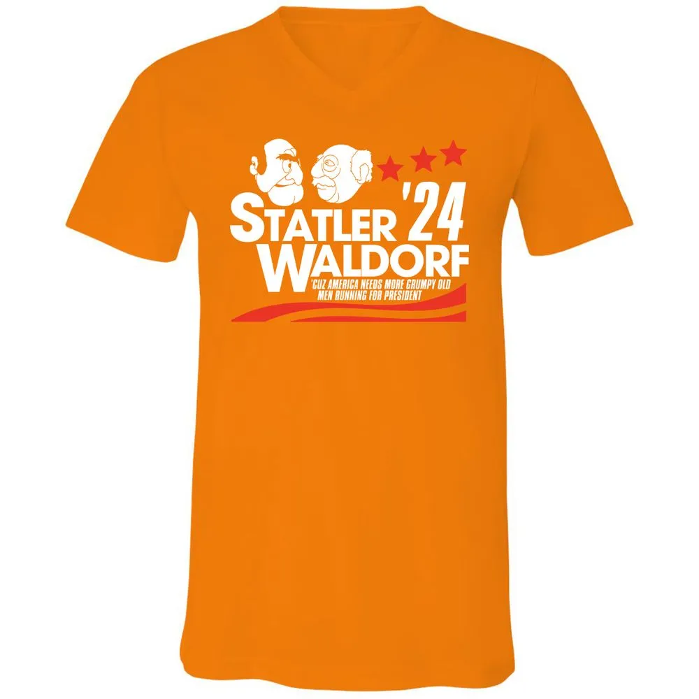 Unisex V-Neck T-Shirt - LYS27YWL - Orange - 11