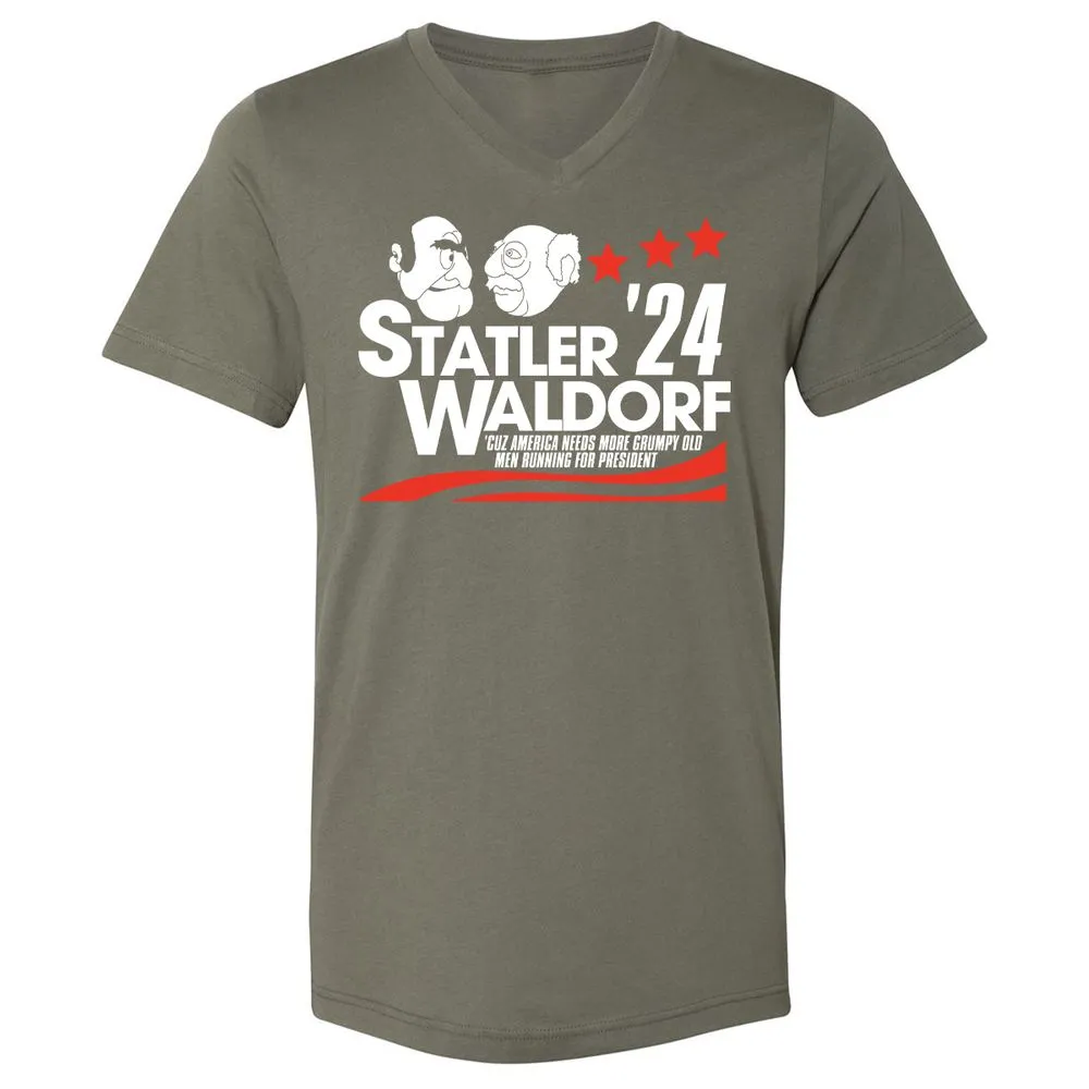 Unisex V-Neck T-Shirt - LYS27YWL - Military Green - 10
