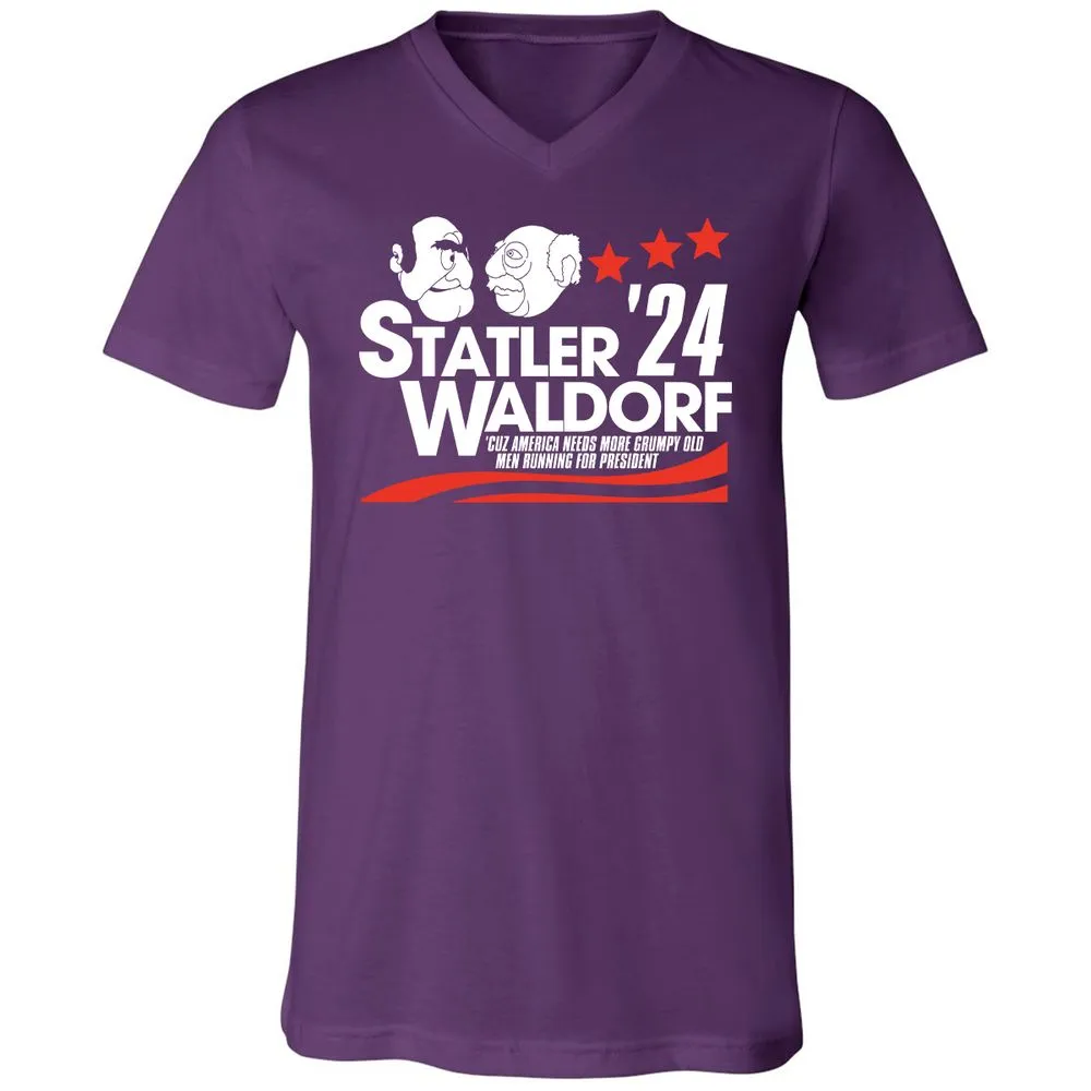 Unisex V-Neck T-Shirt - LYS27YWL - Team Purple - 9