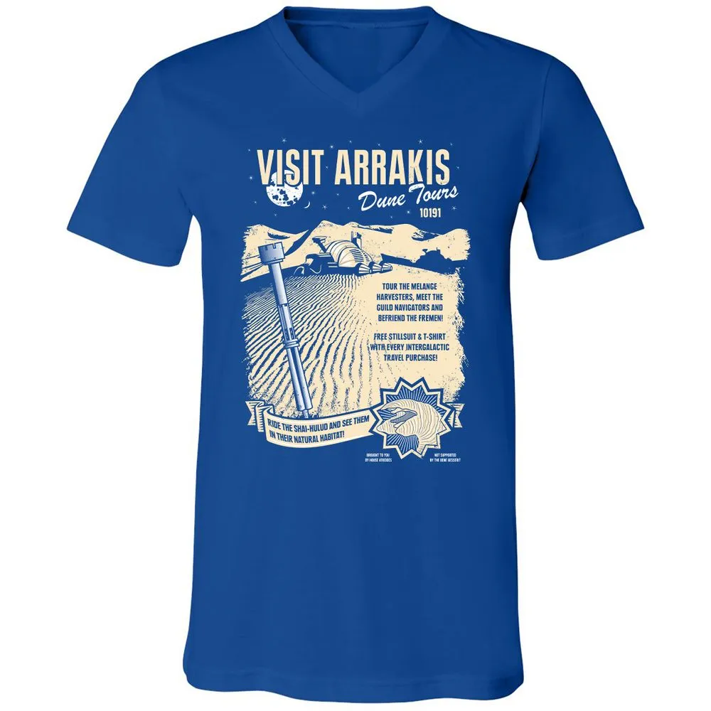 Unisex V-Neck T-Shirt - DDZYQH5R - True Royal - 4
