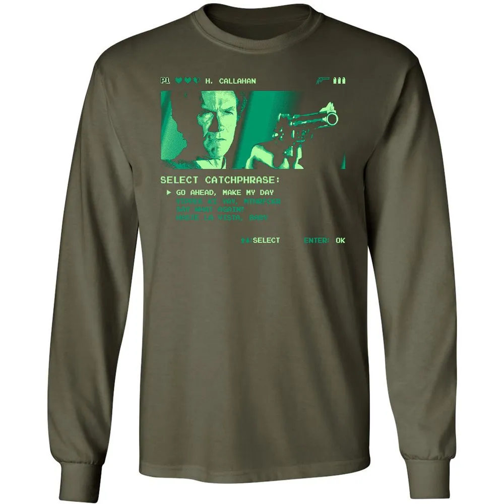 Long Sleeve T-Shirt - AGJHG4BM - Military Green - 16