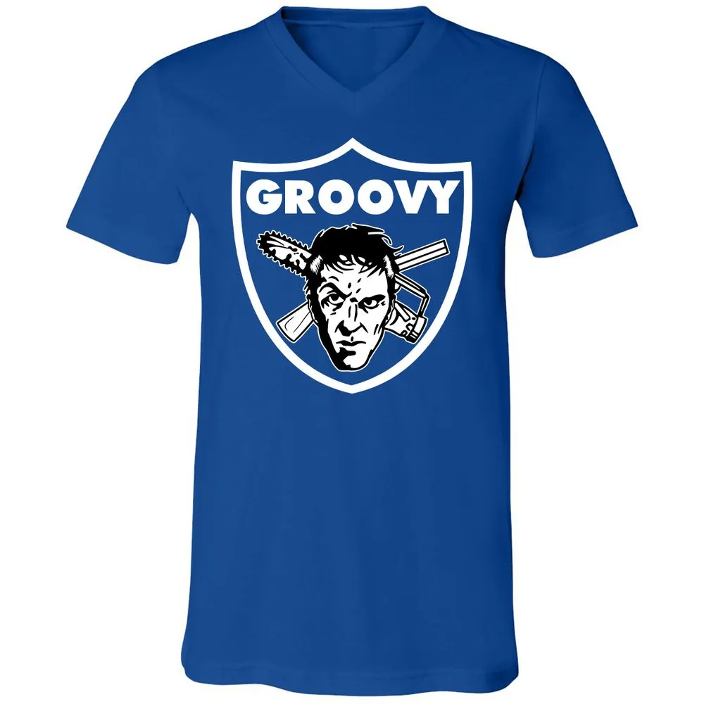 Unisex V-Neck T-Shirt - JSKTWD27 - True Royal - 4