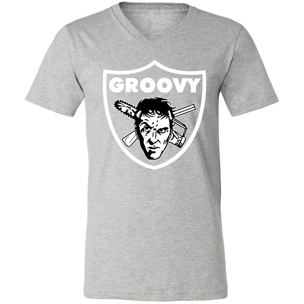 Unisex V-Neck T-Shirt - JSKTWD27 - Athletic Heather - 7