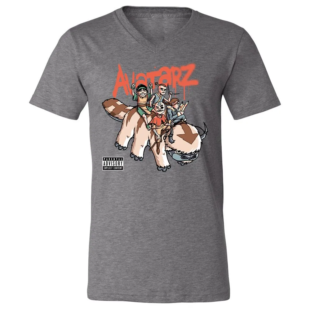 Unisex V-Neck T-Shirt - 6ESGXQNT - Deep Heather - 13