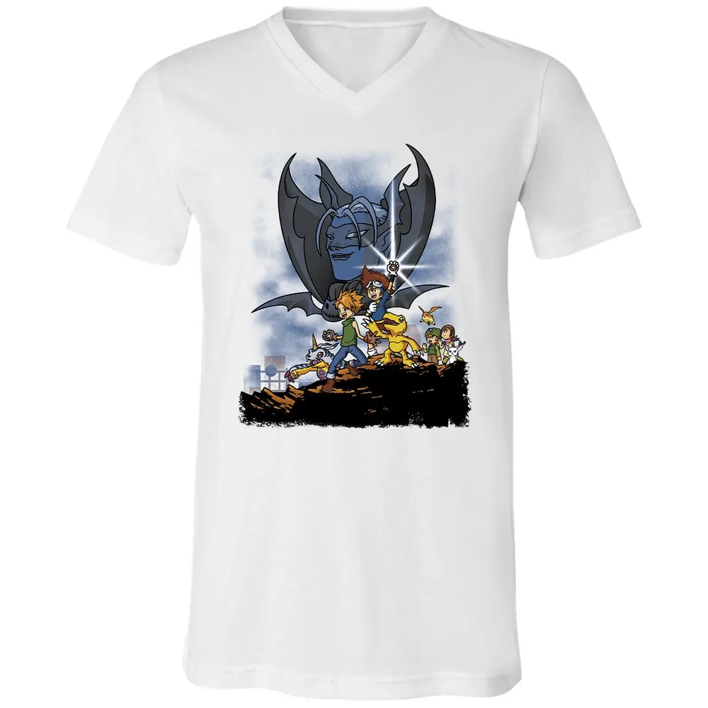 Unisex V-Neck T-Shirt - TCMMZNG4 - White - 5