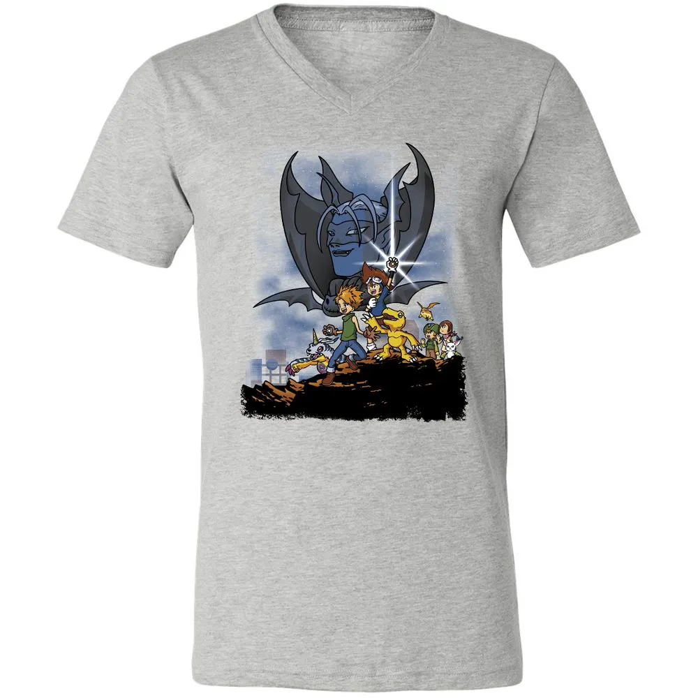 Unisex V-Neck T-Shirt - TCMMZNG4 - Athletic Heather - 7