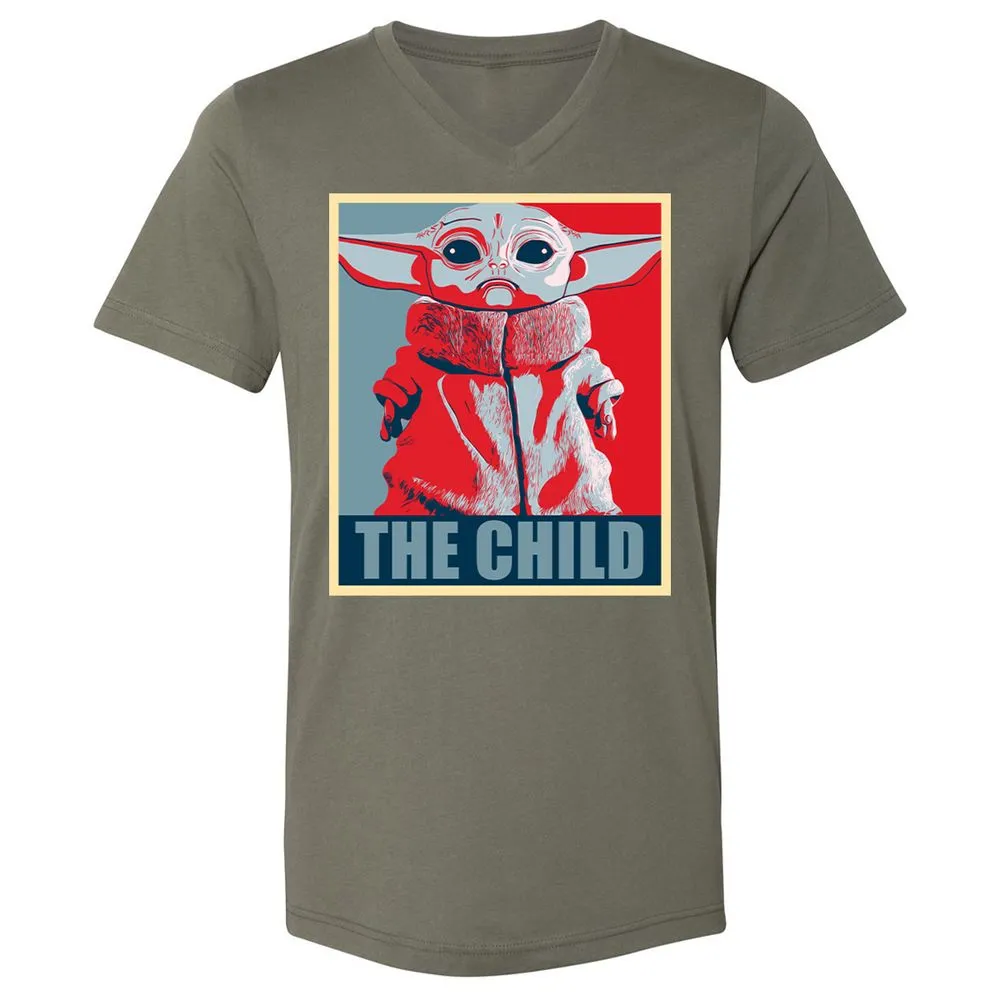 Unisex V-Neck T-Shirt - KJCUV2SZ - Military Green - 10