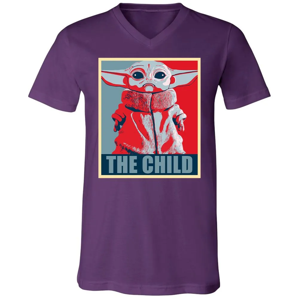 Unisex V-Neck T-Shirt - KJCUV2SZ - Team Purple - 9