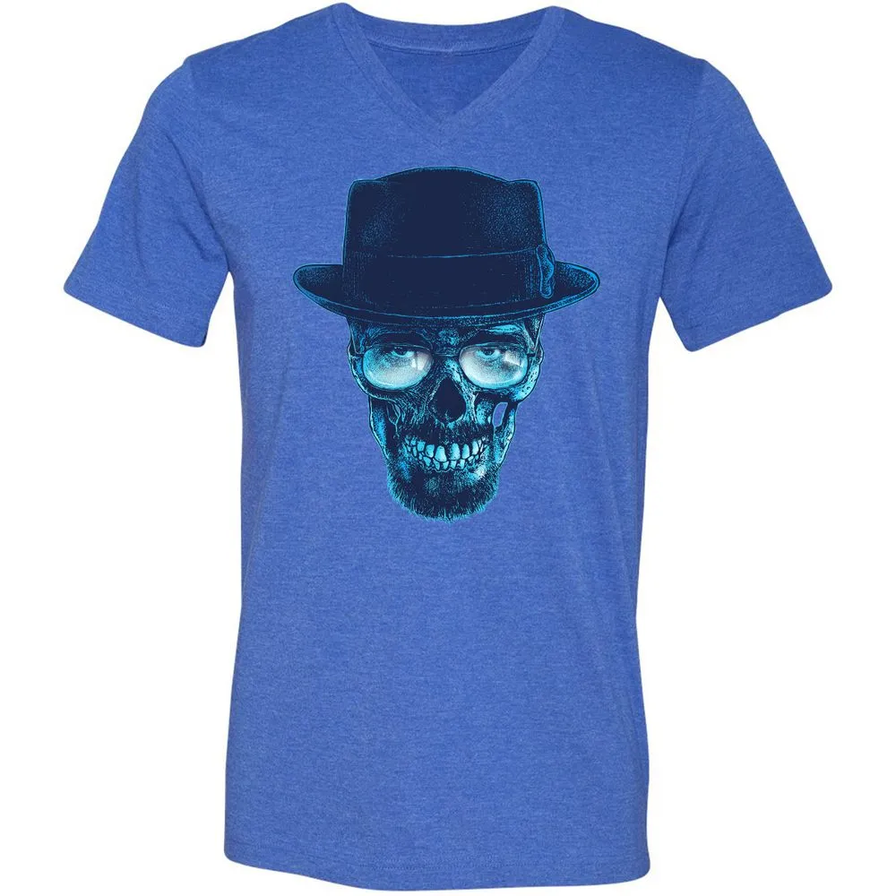 Unisex V-Neck T-Shirt - CBBU8THV - Heather True Royal - 14
