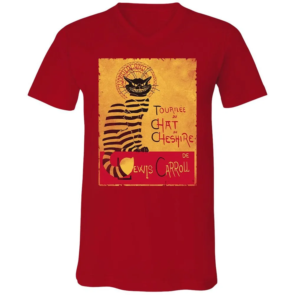 Unisex V-Neck T-Shirt - LMZMLQP4 - Red - 3