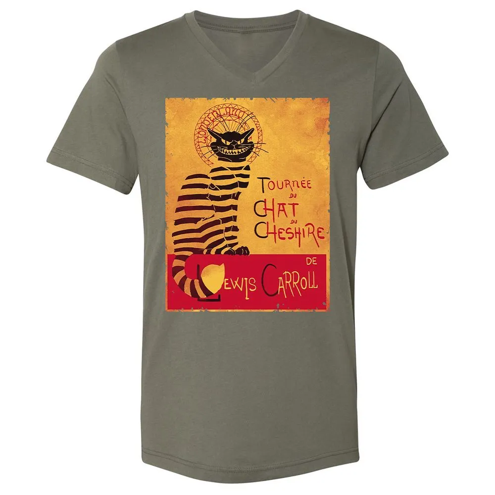 Unisex V-Neck T-Shirt - LMZMLQP4 - Military Green - 10
