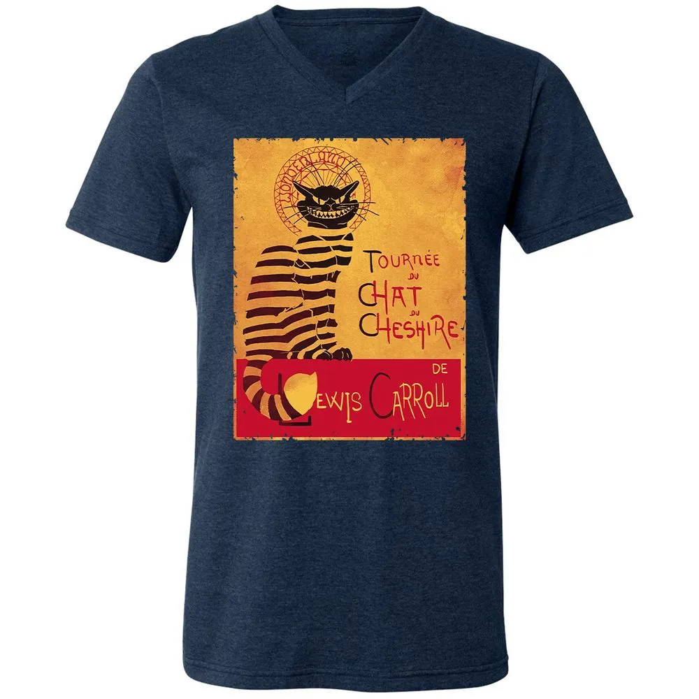 Unisex V-Neck T-Shirt - LMZMLQP4 - Heather Navy - 15