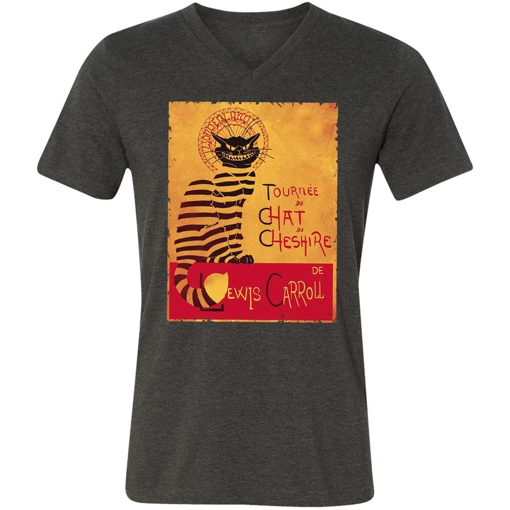 Unisex V-Neck T-Shirt - LMZMLQP4 - Dark Grey Heather - 8