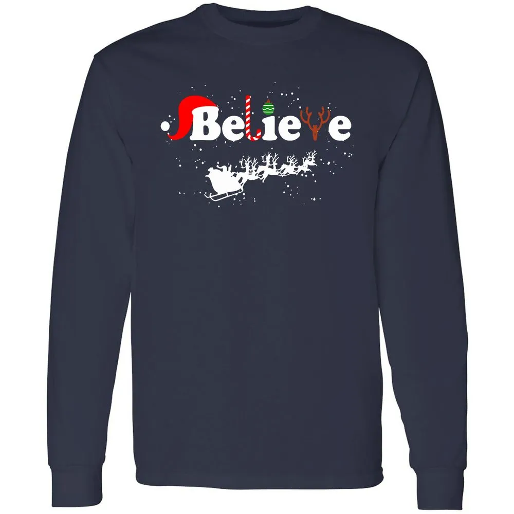 Long Sleeve T-Shirt - F346LKDV - Navy - 2