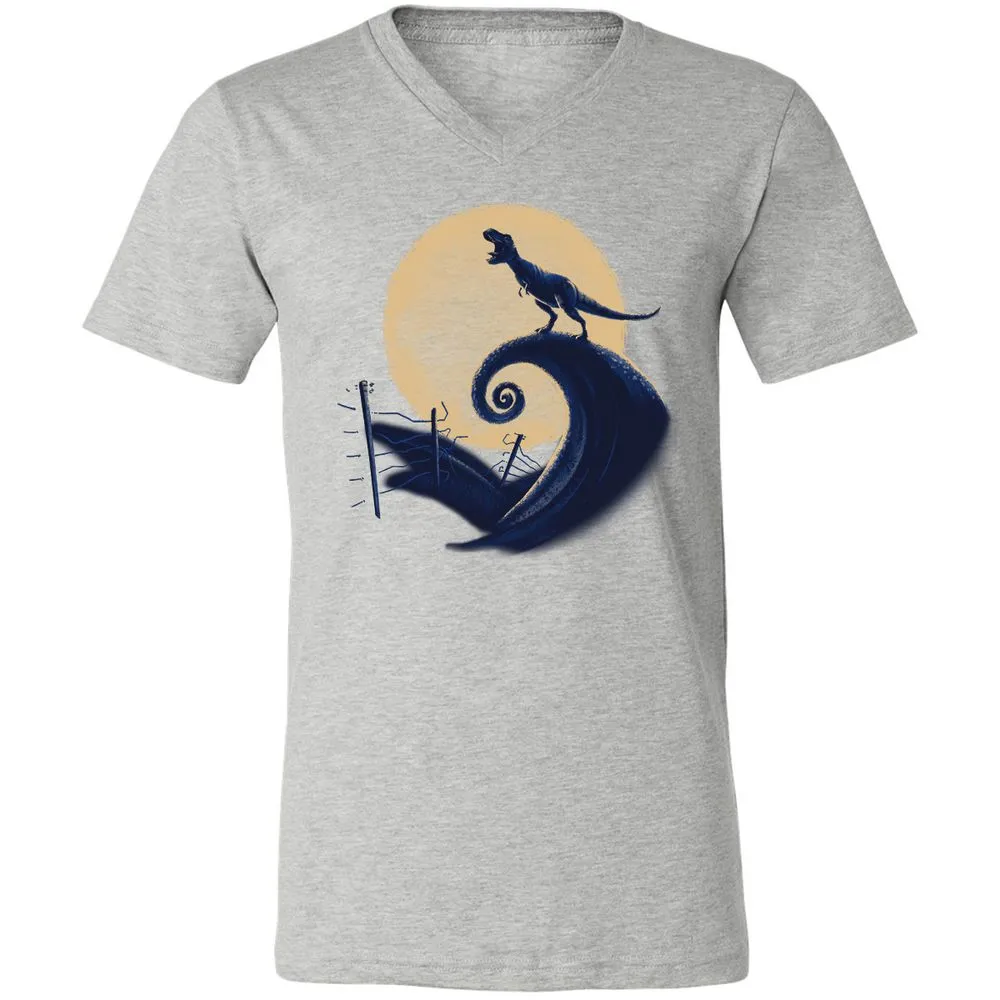 Unisex V-Neck T-Shirt - LXC479HW - Athletic Heather - 7