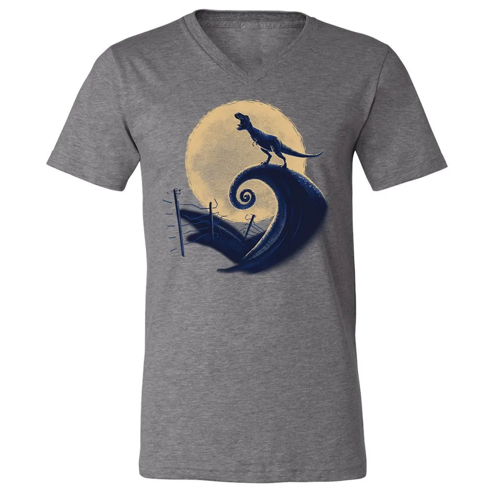 Unisex V-Neck T-Shirt - LXC479HW - Deep Heather - 13