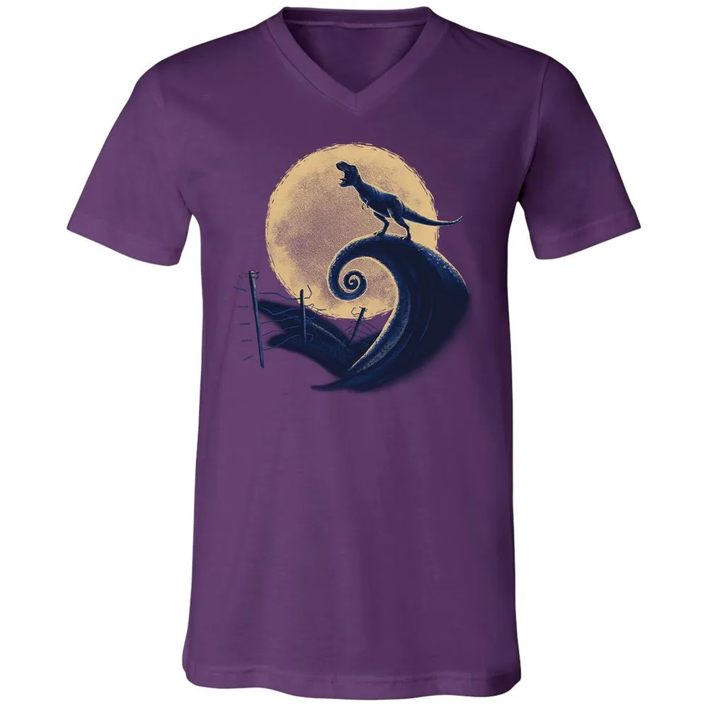 Unisex V-Neck T-Shirt - LXC479HW - Team Purple - 9