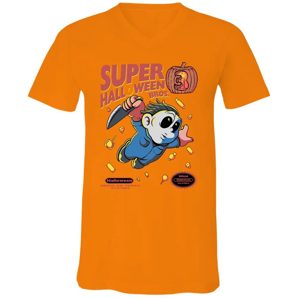 Unisex V-Neck T-Shirt - DLVH5R33 - Orange - 11
