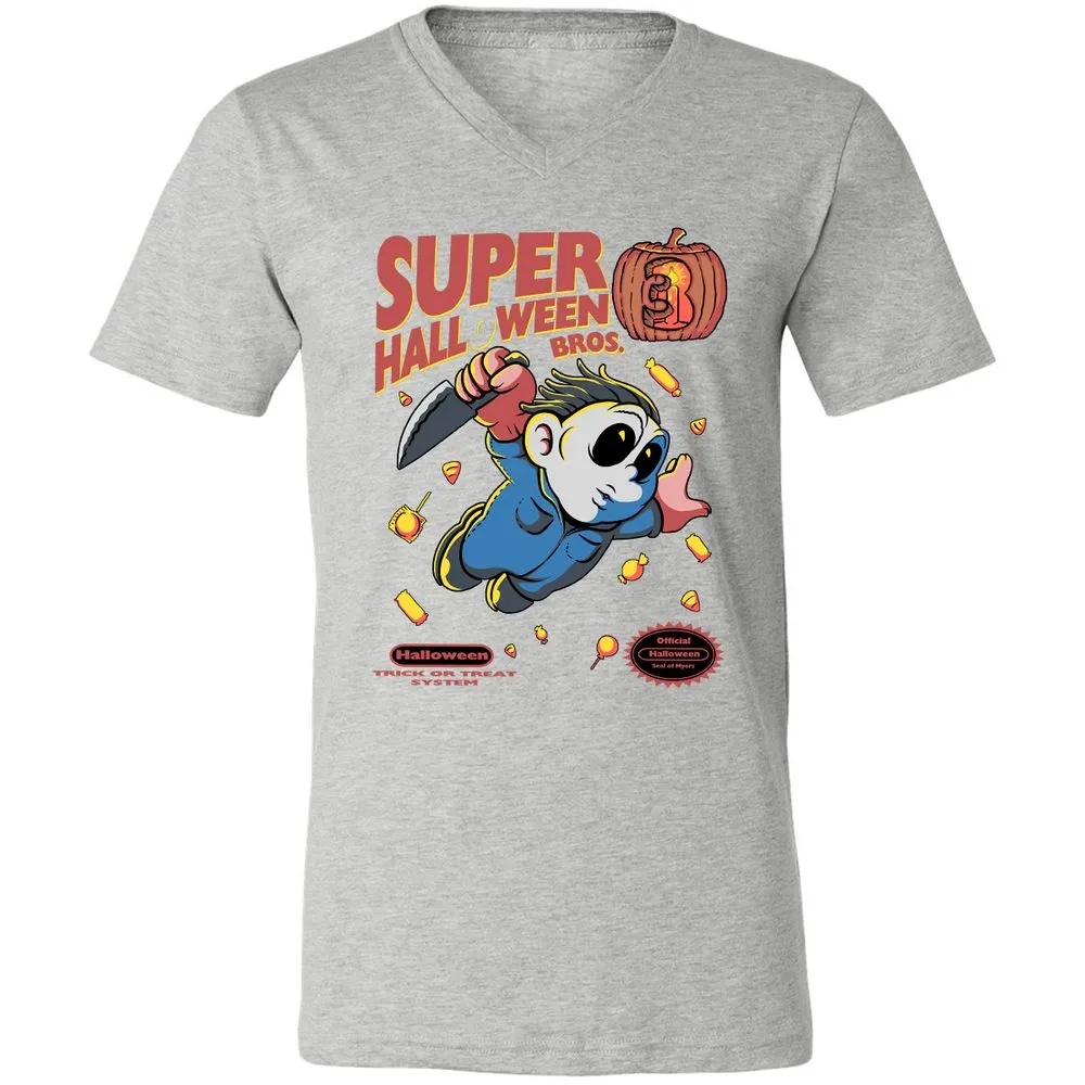 Unisex V-Neck T-Shirt - DLVH5R33 - Athletic Heather - 7