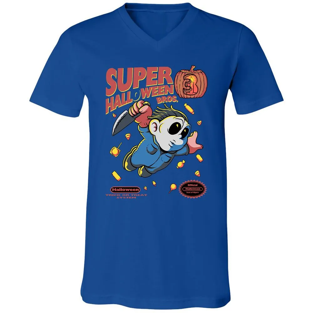 Unisex V-Neck T-Shirt - DLVH5R33 - True Royal - 4