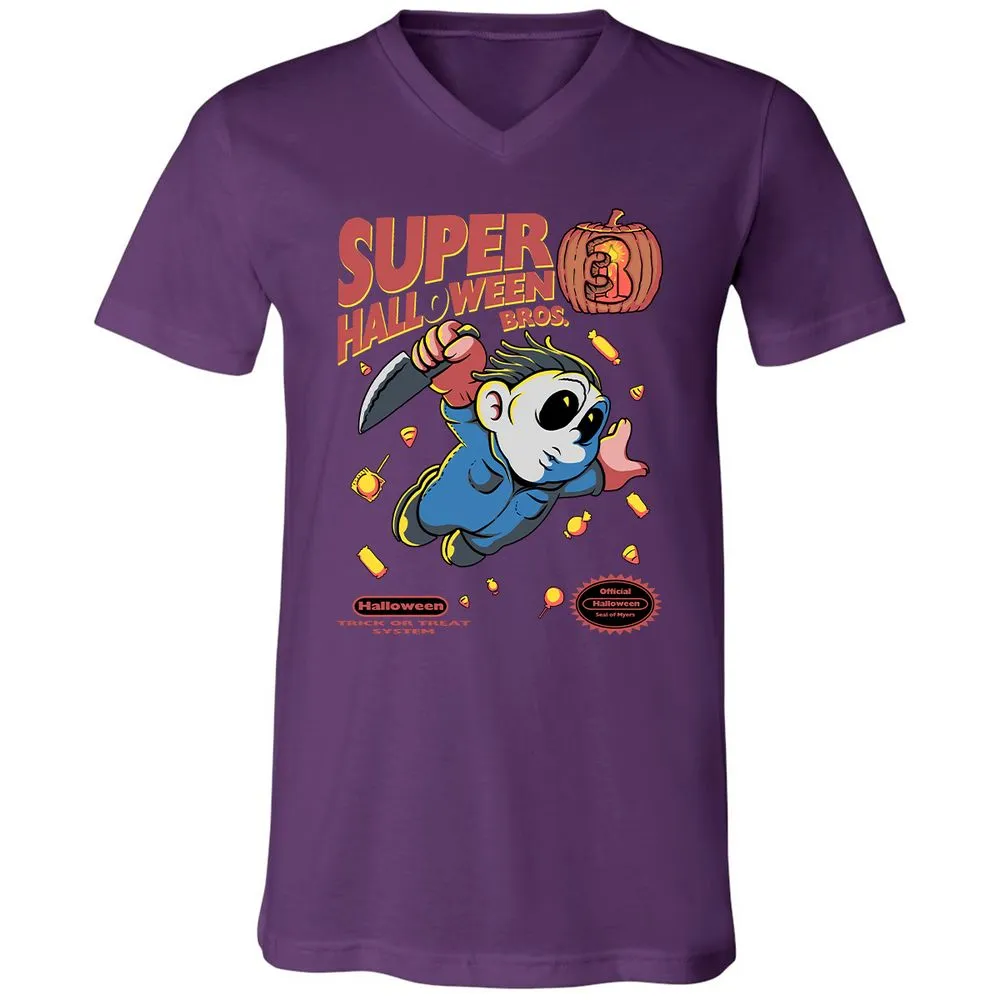 Unisex V-Neck T-Shirt - DLVH5R33 - Team Purple - 9