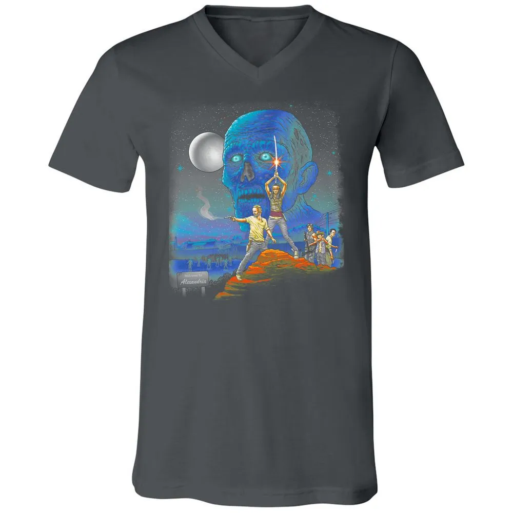 Unisex V-Neck T-Shirt - UL8U8CFB - Asphalt - 12