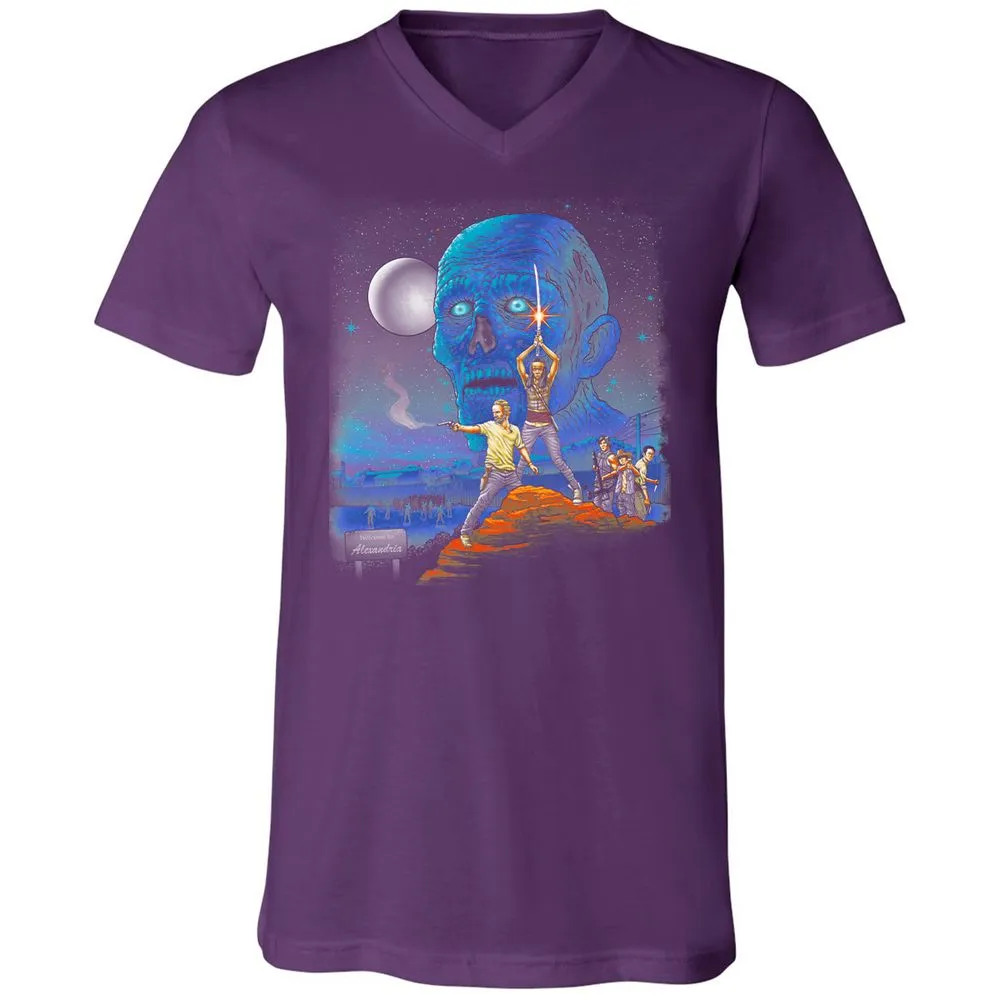 Unisex V-Neck T-Shirt - UL8U8CFB - Team Purple - 9
