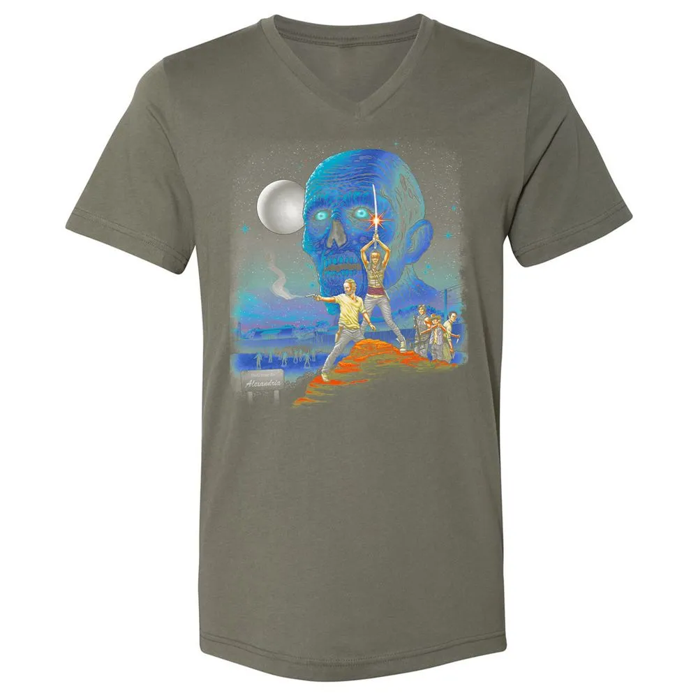 Unisex V-Neck T-Shirt - UL8U8CFB - Military Green - 10