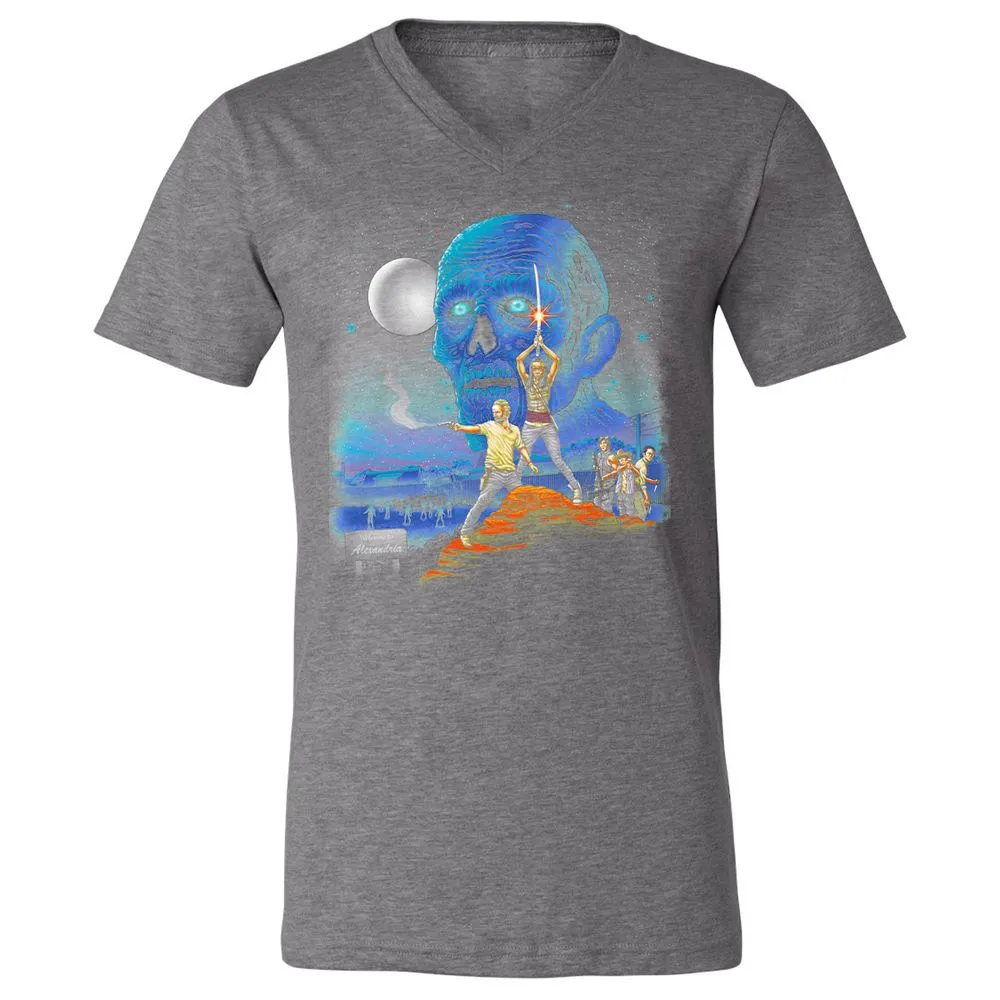 Unisex V-Neck T-Shirt - UL8U8CFB - Deep Heather - 13