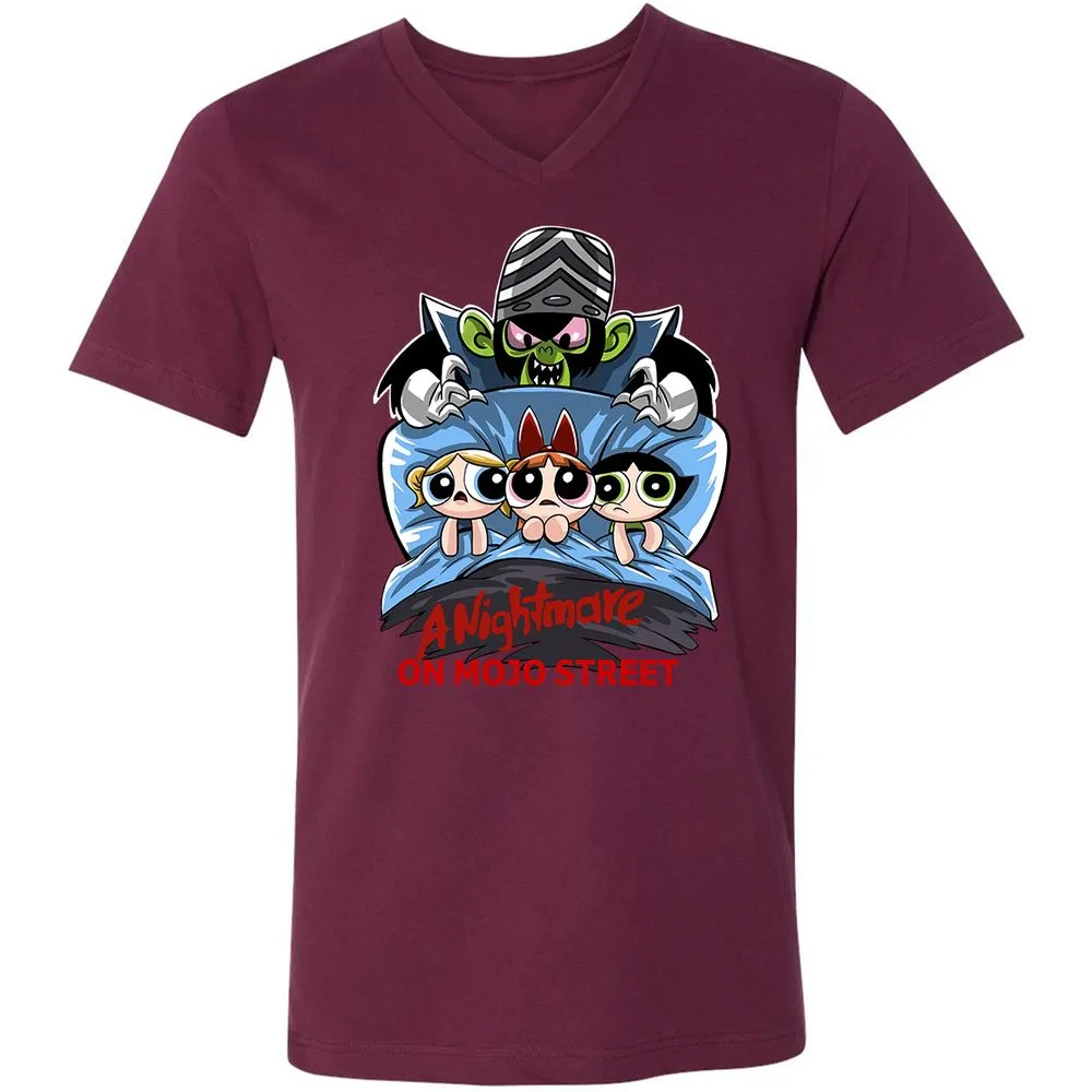 Unisex V-Neck T-Shirt - DC7TEKXX - Maroon - 6