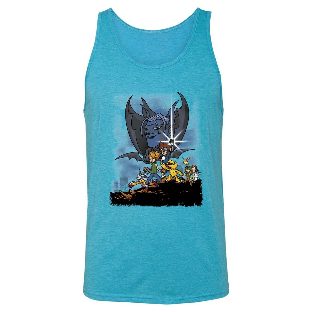 Unisex Jersey Tank - E3UF9U59 - Aqua Triblend - 3