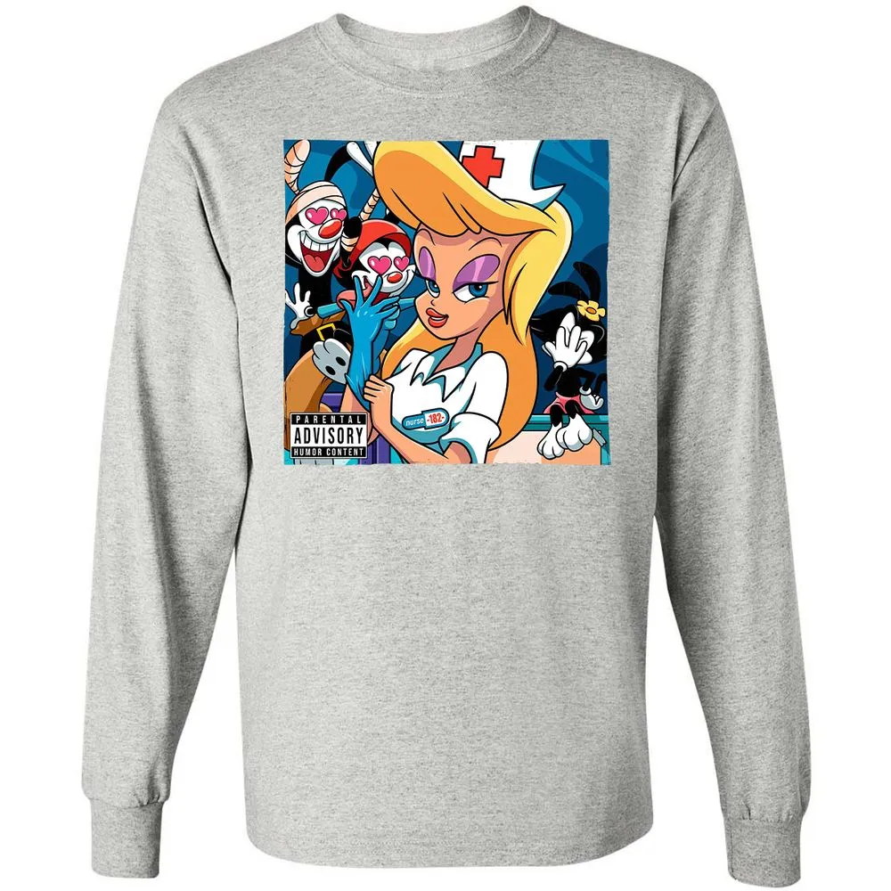 Long Sleeve T-Shirt - V33JU64P - Ash - 7