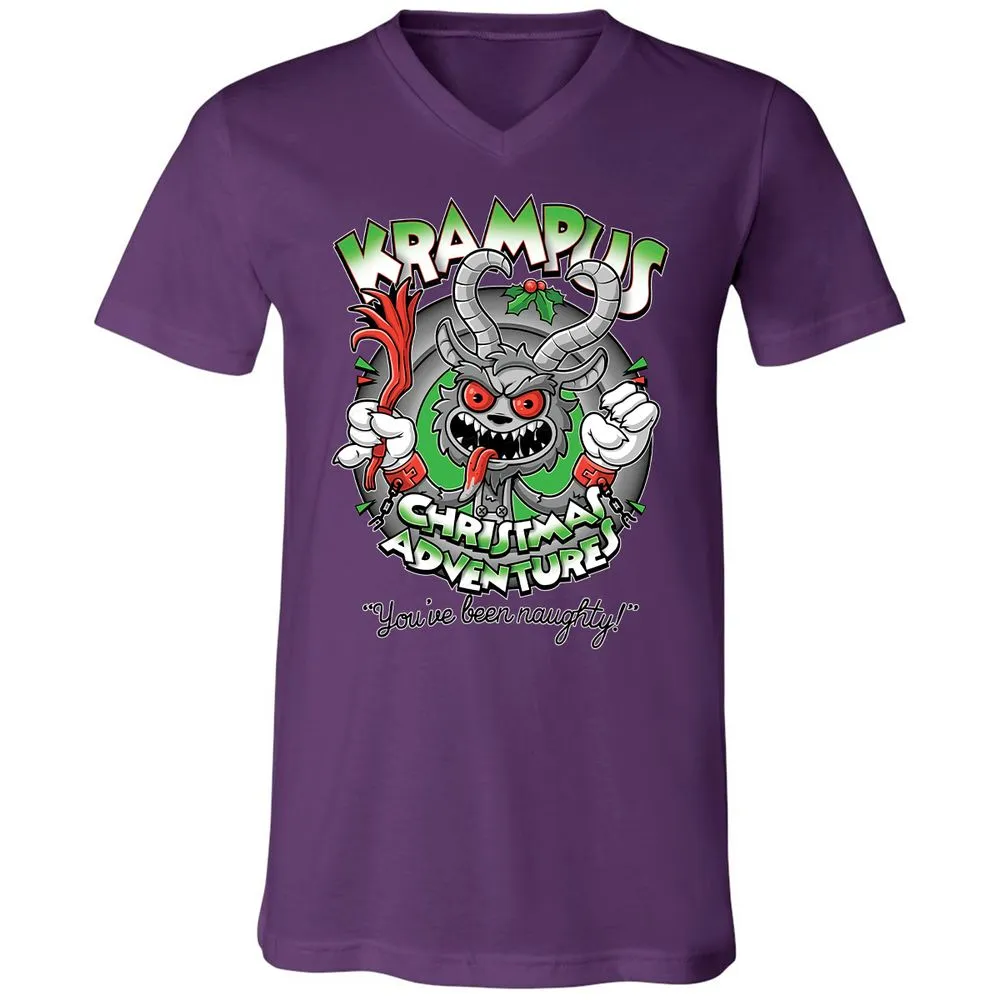 Unisex V-Neck T-Shirt - TTQQH2DU - Team Purple - 9