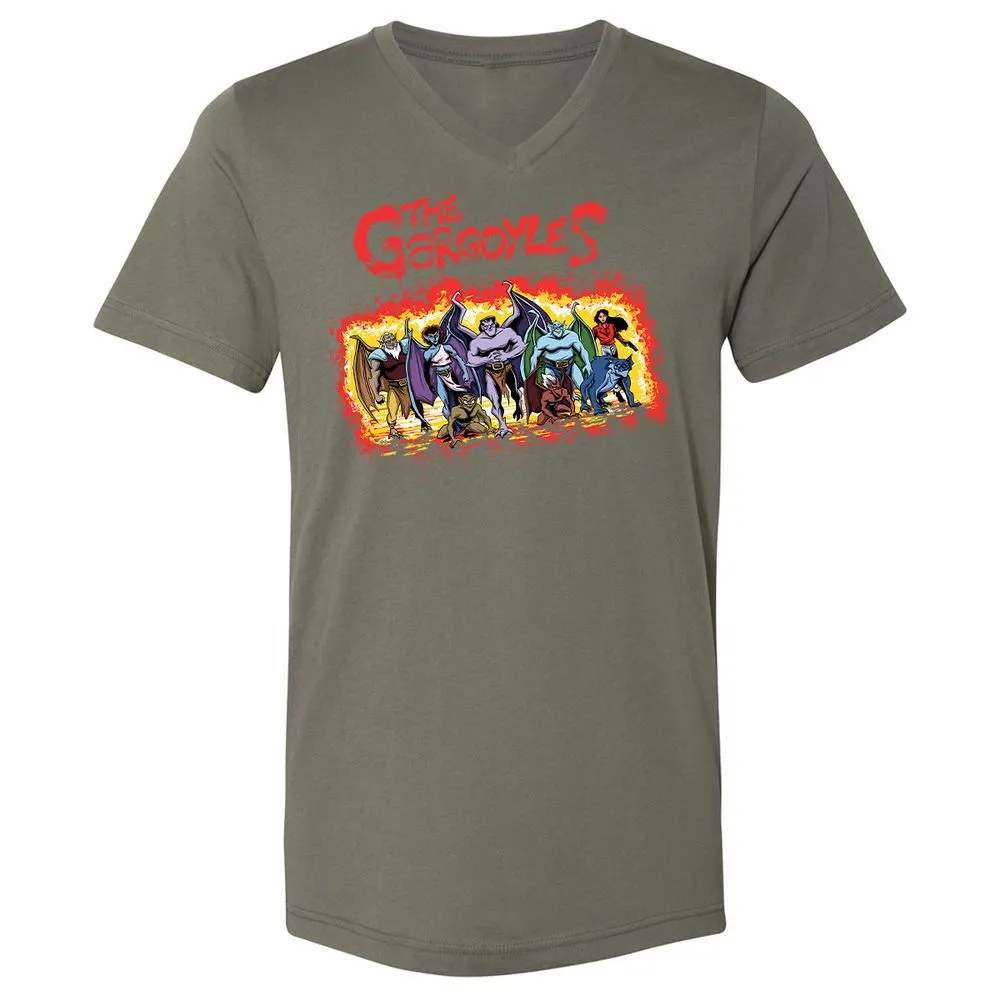 Unisex V-Neck T-Shirt - MF1J2WV2 - Military Green - 10