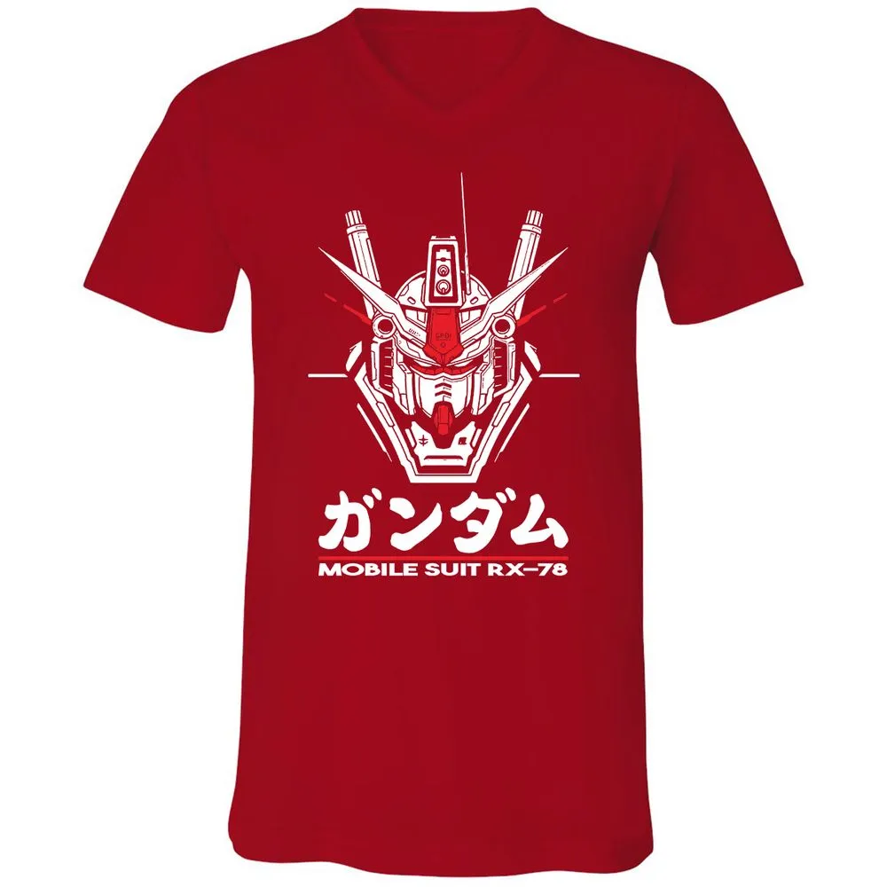 Unisex V-Neck T-Shirt - 4EFY2R3P - Red - 3