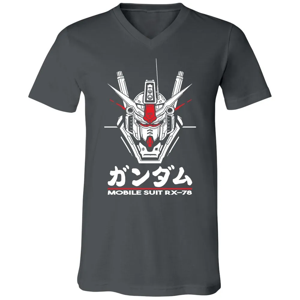Unisex V-Neck T-Shirt - 4EFY2R3P - Asphalt - 12