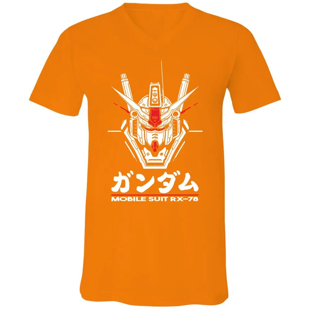 Unisex V-Neck T-Shirt - 4EFY2R3P - Orange - 11