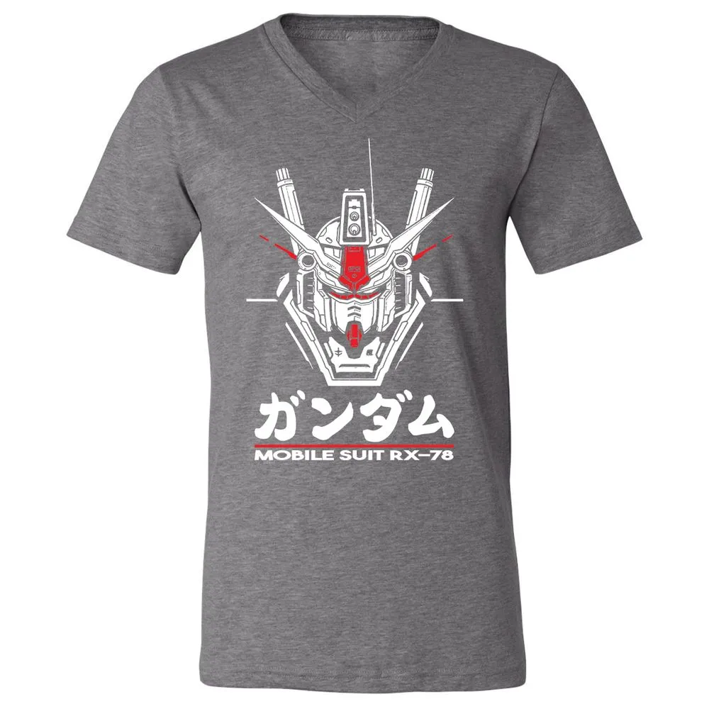 Unisex V-Neck T-Shirt - 4EFY2R3P - Deep Heather - 13