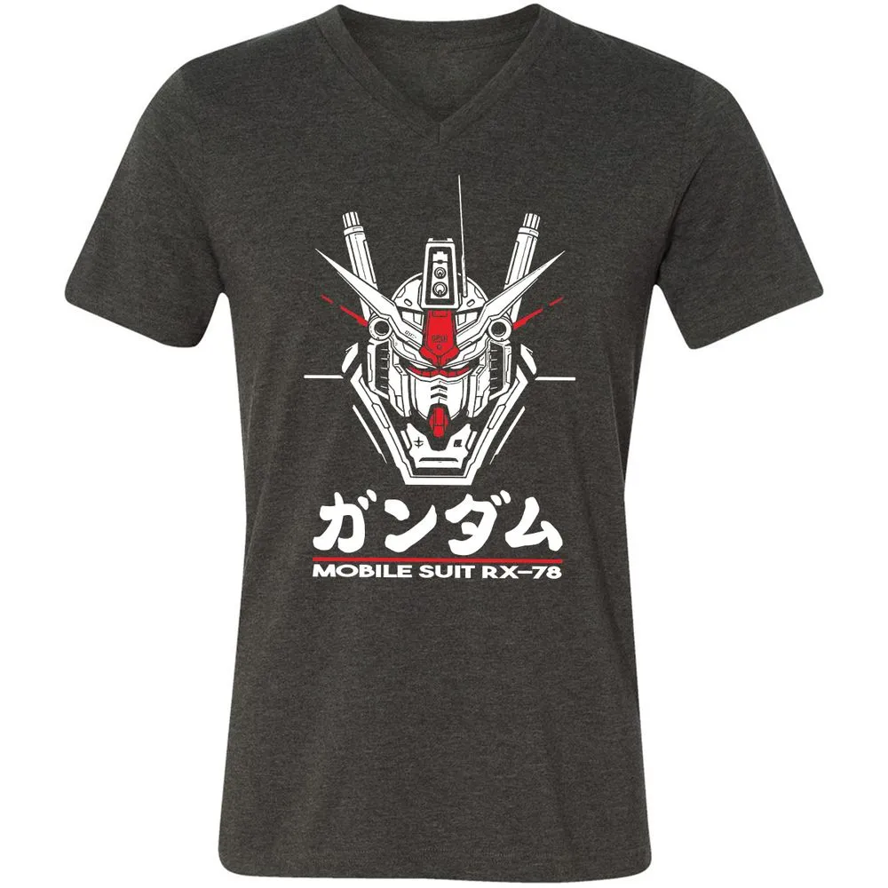 Unisex V-Neck T-Shirt - 4EFY2R3P - Dark Grey Heather - 8