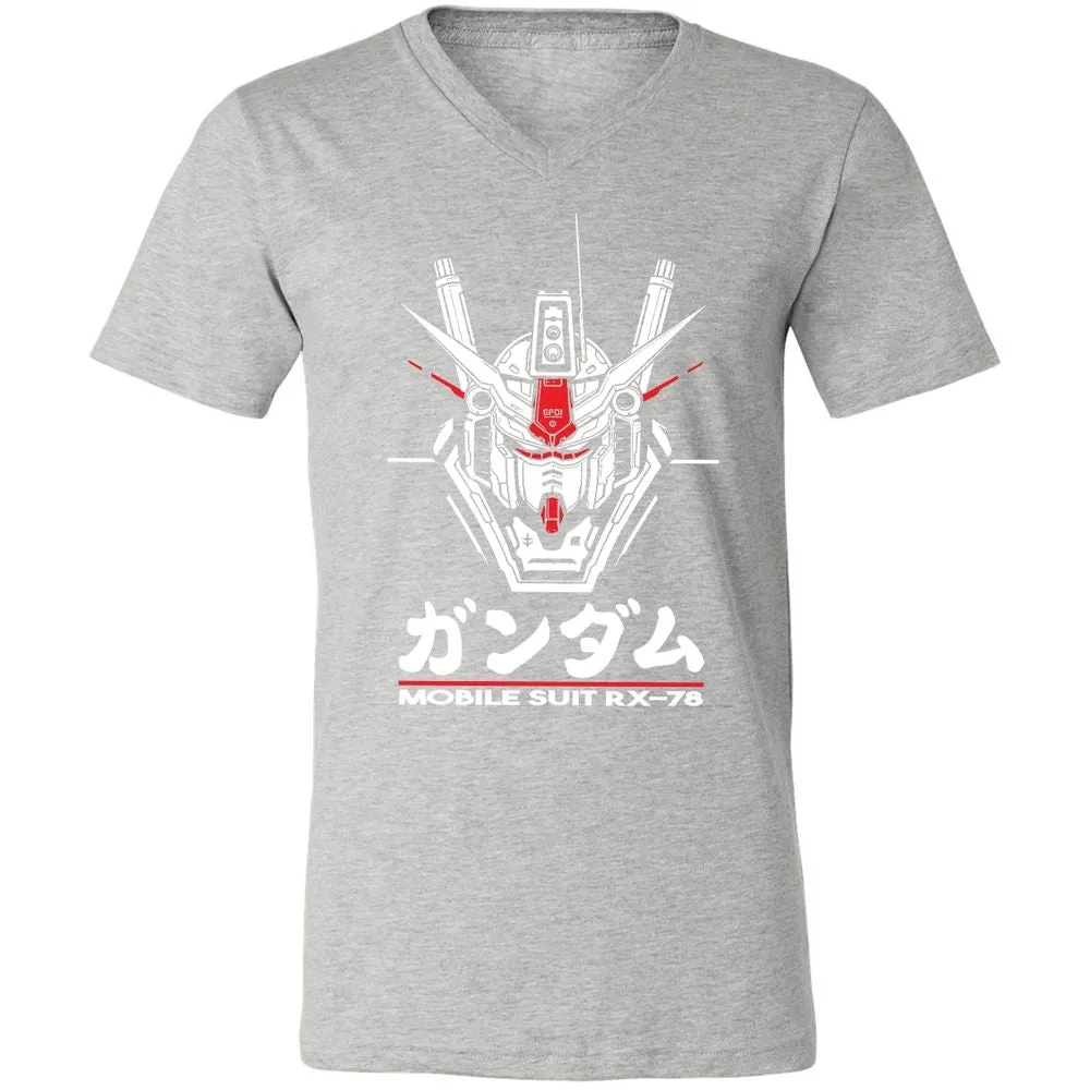 Unisex V-Neck T-Shirt - 4EFY2R3P - Athletic Heather - 7